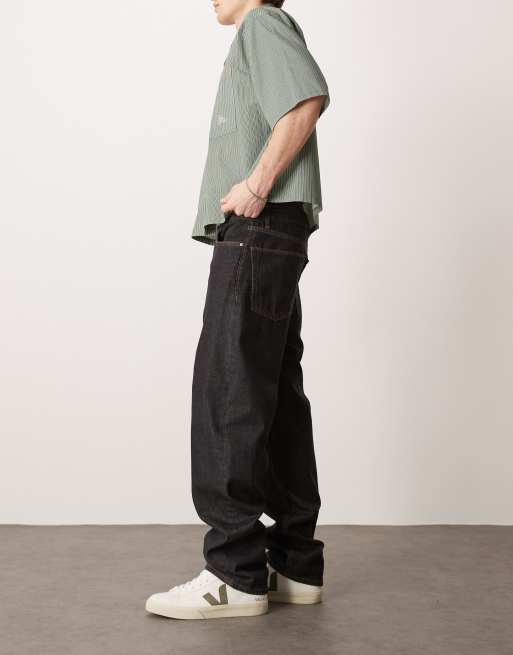 ASOS DESIGN straight leg jeans in raw denim | ASOS