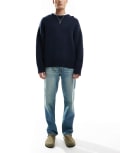 [ASOS DESIGN] ASOS DESIGN straight leg jeans in tinted vintage light wash blue W28 L32 Light wash blue