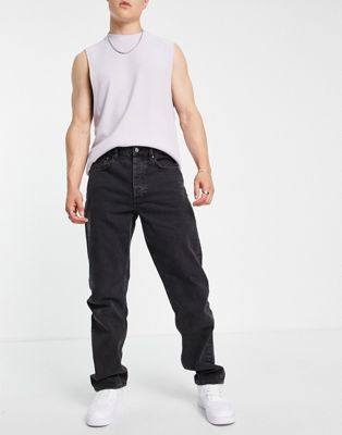 ASOS DESIGN straight leg jeans in washed black - ASOS Price Checker