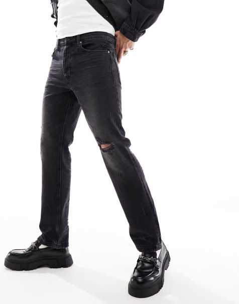 Men s Ripped Jeans Skinny Ripped Distressed Jeans ASOS