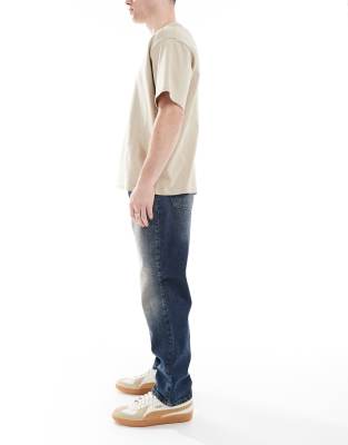 Asos Design Straight Leg Jeans With Tint