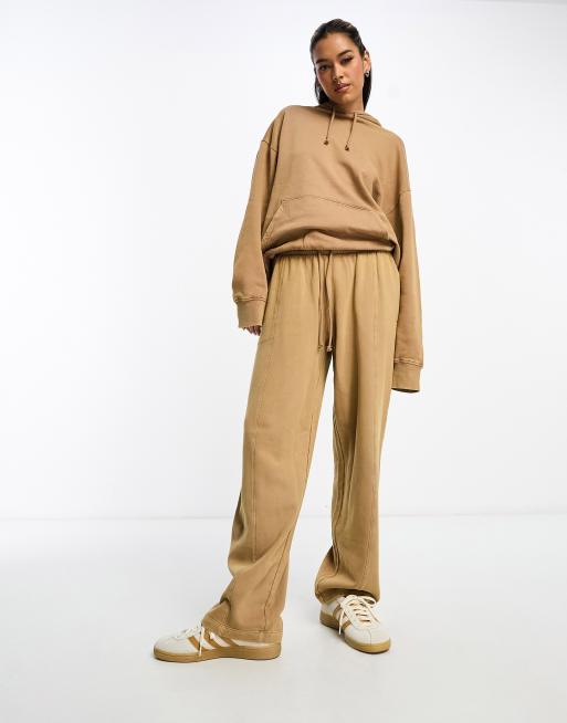 Tan cheap jogger sweatpants