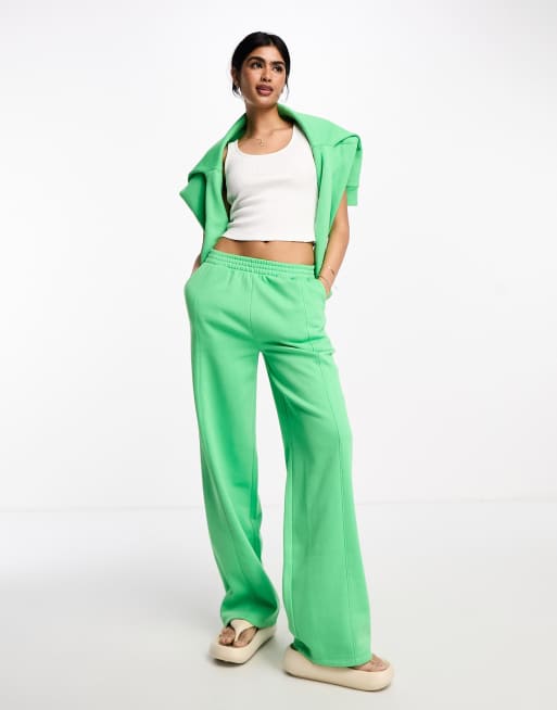 Bright store green joggers