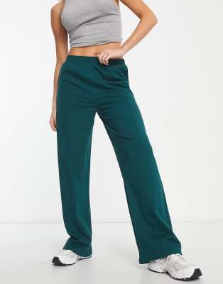 Green wide leg discount joggers