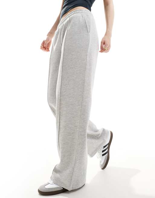  ASOS DESIGN straight leg jogger in ice marl