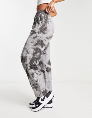 ASOS DESIGN straight leg jogger in mono tie dye  - ASOS Price Checker