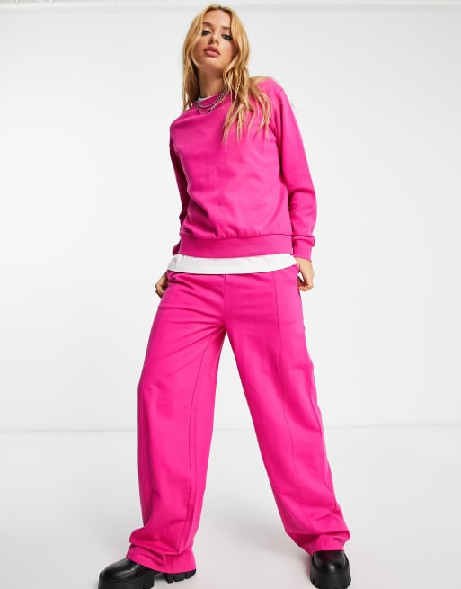 Pink straight best sale leg joggers