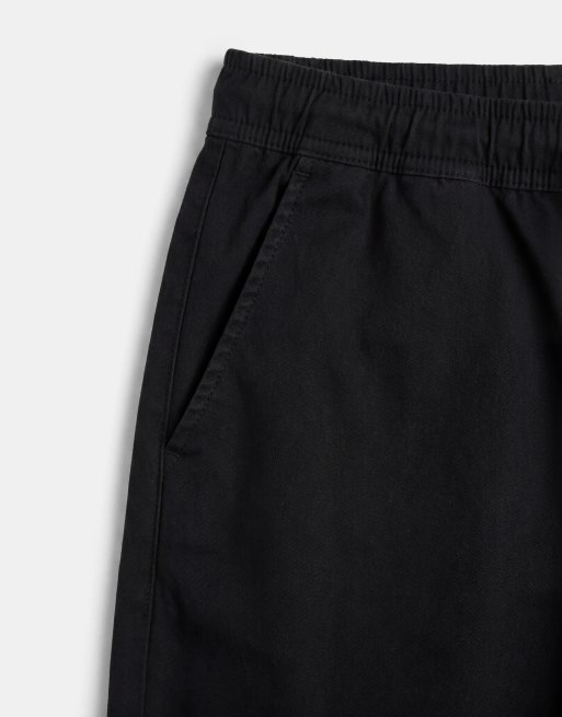 ASOS DESIGN straight leg linen blend pants in black, 9 of 9