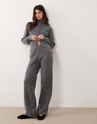 Asos Design Straight Leg Pants In Gray