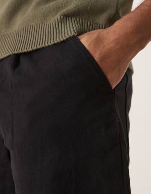 Asos Design Straight Leg Pleated Chinos