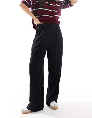 Asos Design Straight Leg Pull On Pants