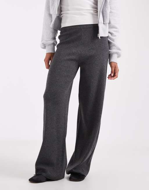 ASOS DESIGN straight leg relaxed pant co-ord in charcoal, 2 of 5