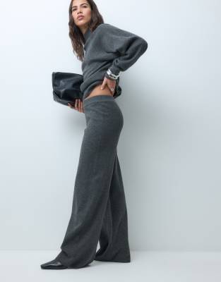 Asos Design Straight Leg Relaxed Trouser Set In Gray