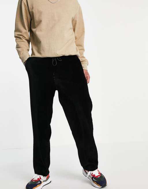 Asos black joggers online mens