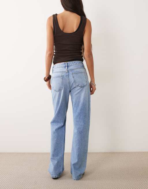 ASOS DESIGN straight leg slim fit jean in bleach wash, 2 of 5