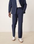 [ASOS DESIGN] ASOS DESIGN straight leg suit pants in navy W28 L30 NAVY