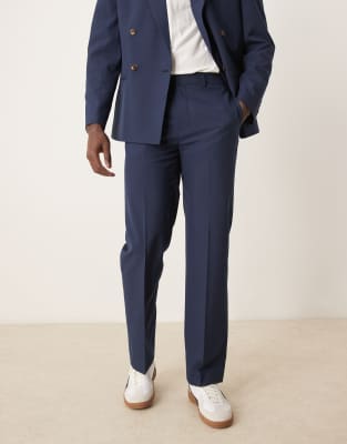 ASOS DESIGN ASOS DESIGN straight leg suit trousers in navy