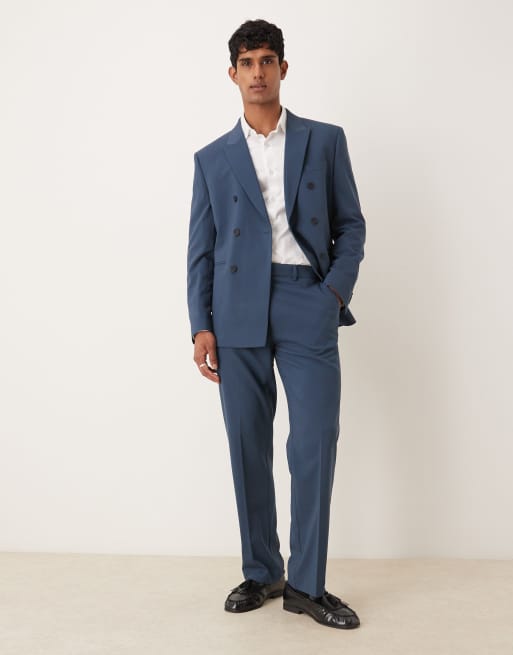 ASOS DESIGN straight leg suit trousers in navy, 2 of 5