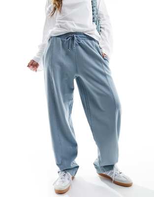 Ultra Soft Ladies Getaway Tapered Joggers 100% Cotton Powder Blue