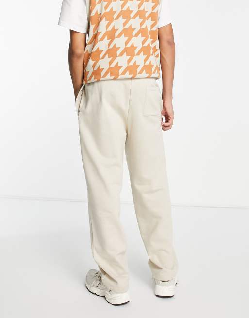 Straight Leg Sweatpants Beige