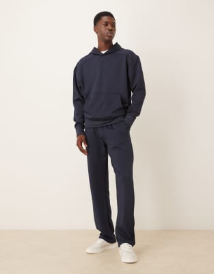Asos Design Straight Leg Sweatpants In Blue