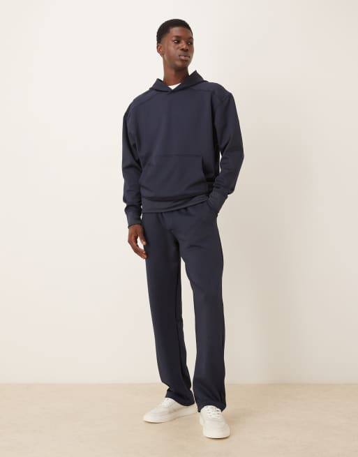 ASOS DESIGN straight leg sweatpants in navy - part of a set