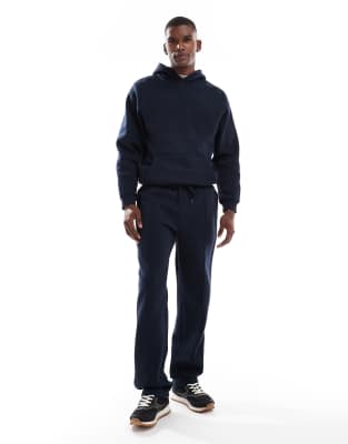 Asos Design Straight Leg Sweatpants In Blue