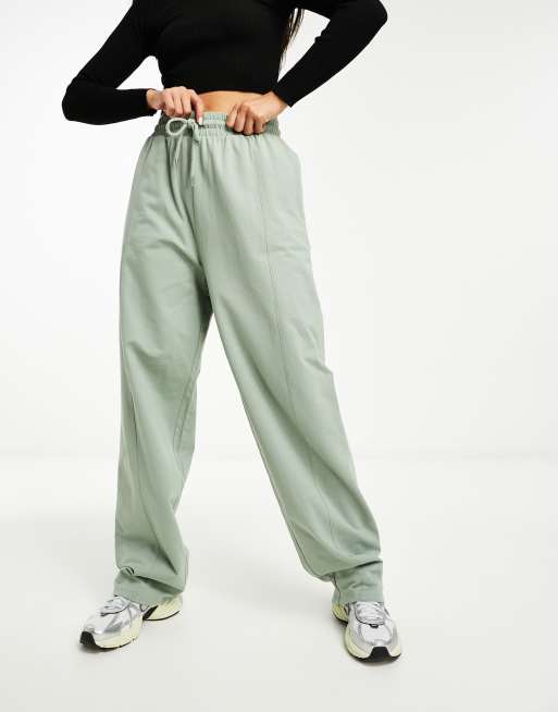  THE GYM PEOPLE Women's Straight Leg Sweatpants Elastic Waist  Athletic Lounge Pants with Pockets Drawstring Heather White : Clothing,  Shoes & Jewelry