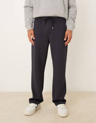Asos Design Straight Leg Sweatpants In Blue