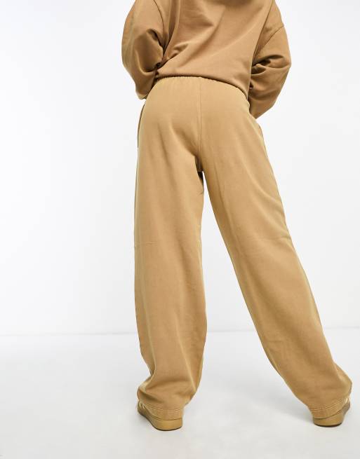 Tan sweatpant set sale