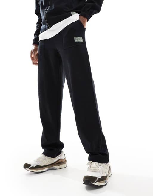 ASOS DESIGN straight leg workwear trackies in black (part of a set), 2 of 5