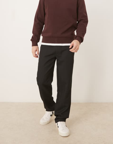 ASOS DESIGN straight pants in black - view 1