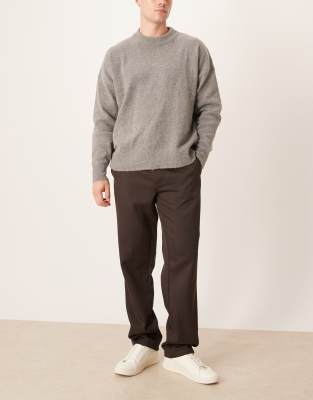 Asos Design Straight Pants In Black