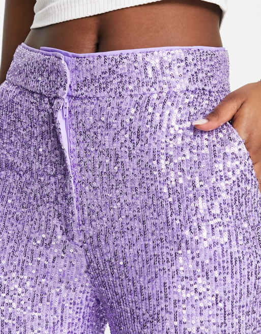 Purple hot sale ankle pants