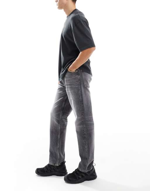 ASOS DESIGN straight stretch jeans in gray ASOS