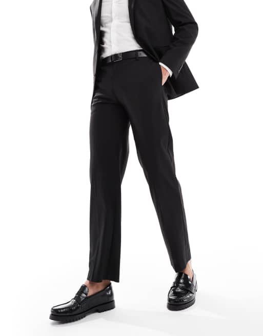ASOS DESIGN straight suit pants in black, 2 of 5
