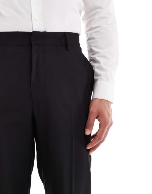 ASOS DESIGN straight suit pants in black, 3 of 5