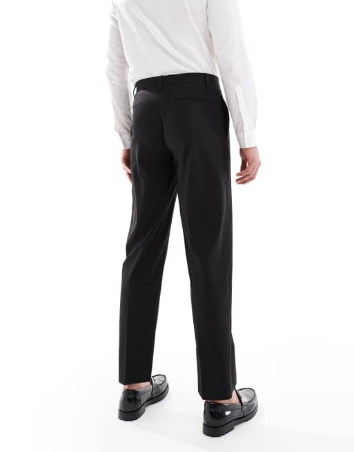ASOS DESIGN straight suit pants in black, 5 of 5