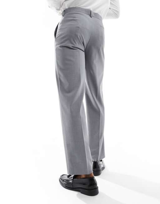 ASOS DESIGN straight suit pants in gray