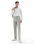 [ASOS DESIGN] ASOS DESIGN straight suit pants in sage green W28 L30 Sage