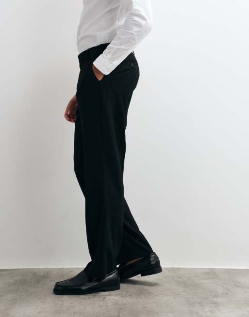 ASOS DESIGN straight suit trouser in black, 3 of 5