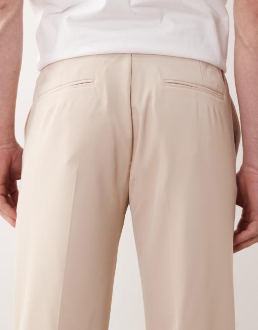 ASOS DESIGN straight suit trousers in beige, 5 of 5