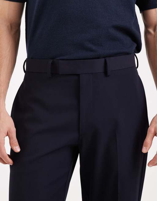 ASOS DESIGN straight suit trousers in navy, 5 of 5
