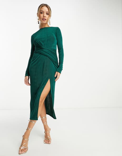 Midi Dress Strakke Midi Jurk Strakke Multiway Midi Jurk Boohoo