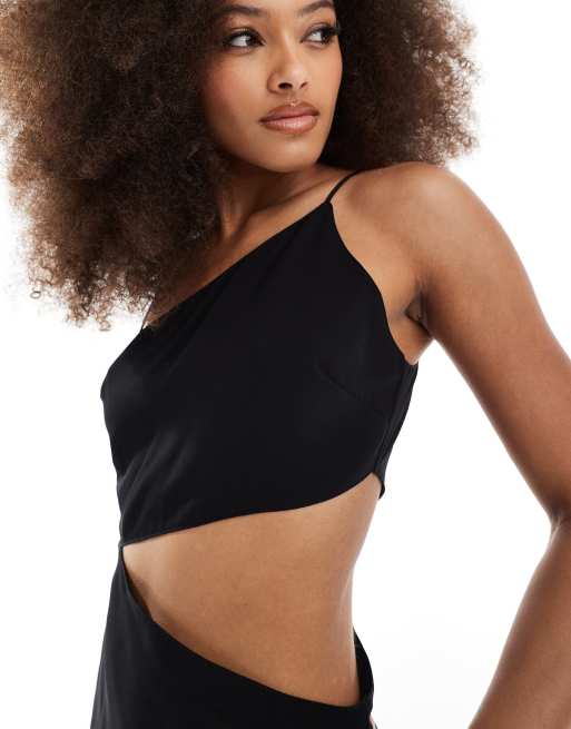 black strappy cut out dress Black Cut Out Rib Strappy Maxi Dress