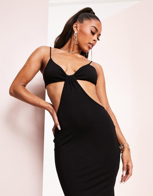 Asos black clearance cut out dress