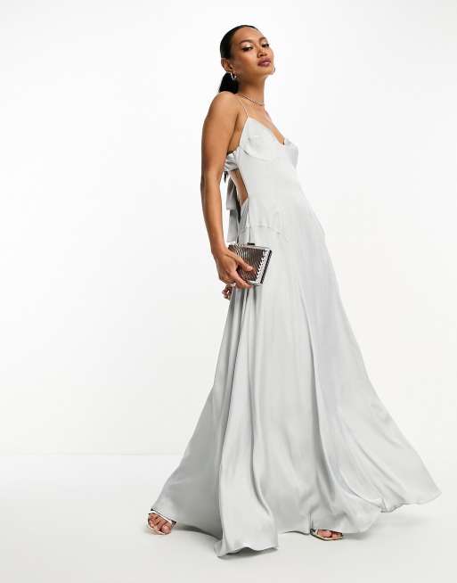 grey skater dress Cute Grey Dress - Skater Dress - Mesh Dress - Off-the-Shoulder Dress -  $49.00