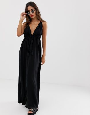 split maxi beach dress