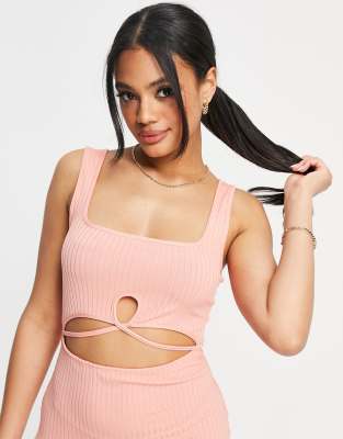 midriff cut out dress