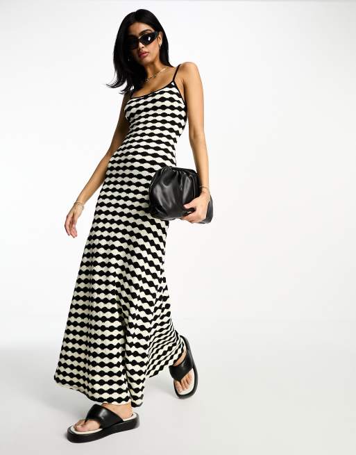 Asos design cross outlet front strappy maxi dress